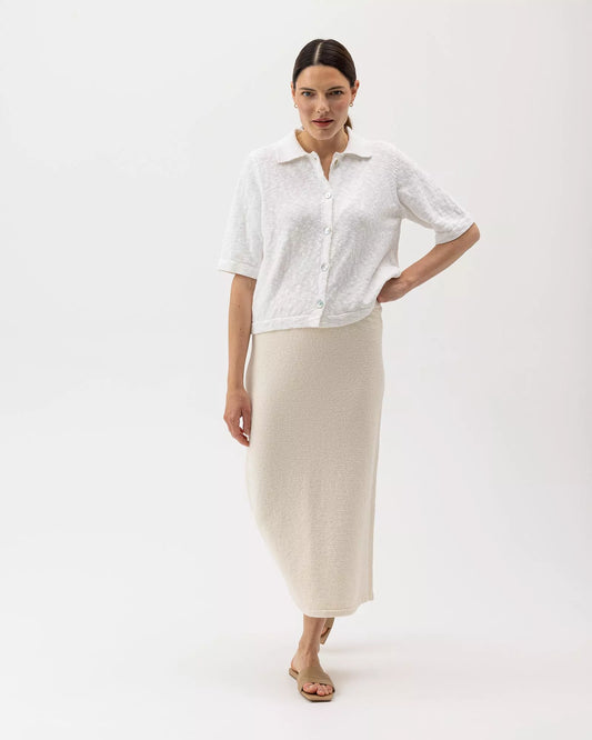 HOLEBROOK | Cardigan "JUNI" - Blanc