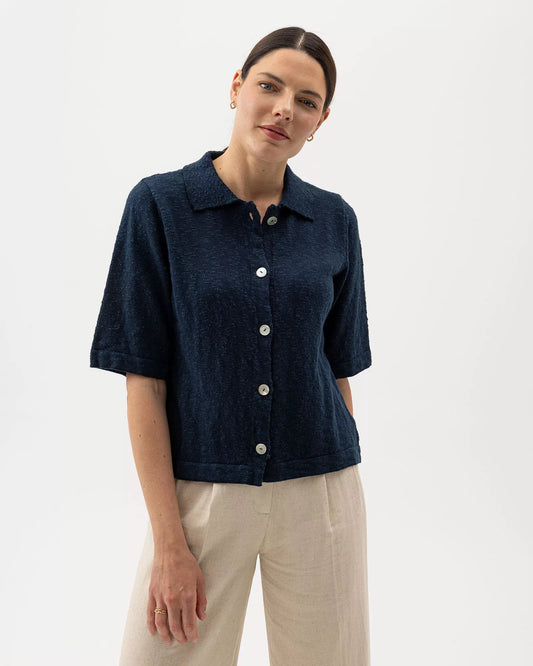 HOLEBROOK | Cardigan "JUNI" - Bleu marin