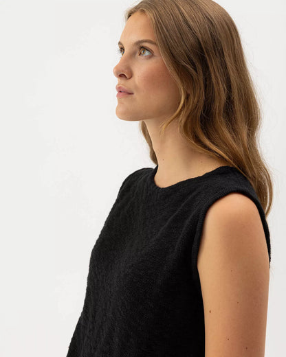 Holebrook Sweden | Top "Juni" sans manches en maille | Noir