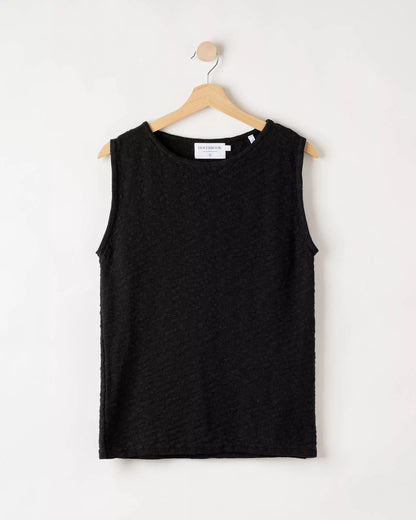 Holebrook Sweden | Top "Juni" sans manches en maille | Noir
