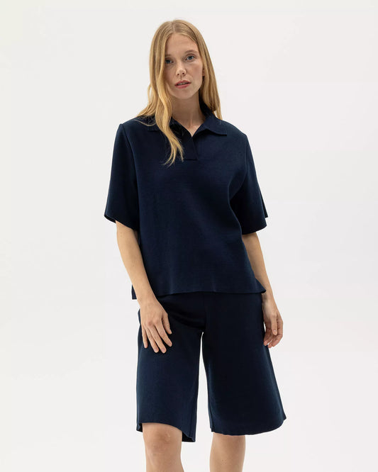 Holebrook Sweden | Haut 'Lissie' | Bleu marine