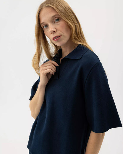Holebrook Sweden | Haut 'Lissie' | Bleu marine