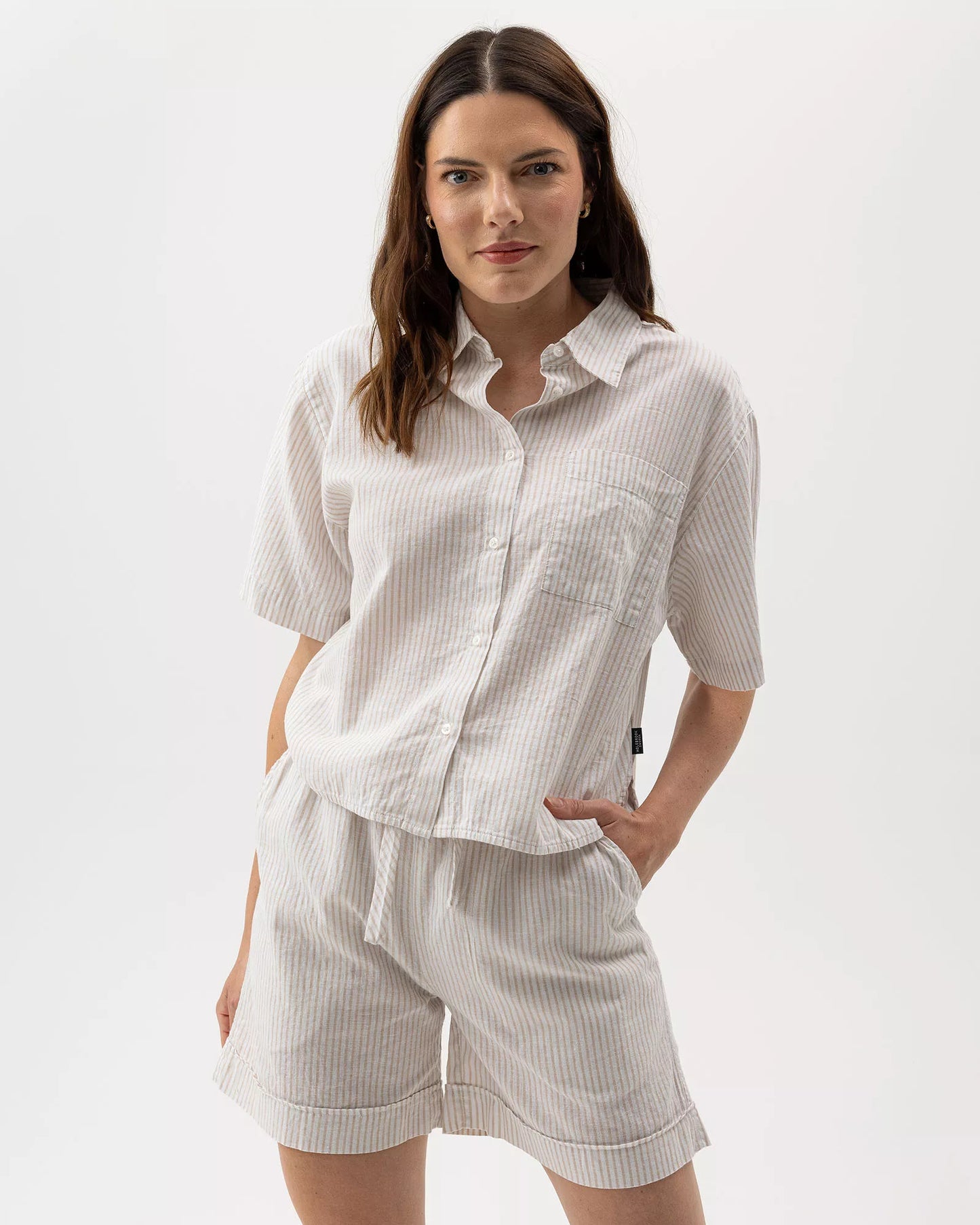 HOLEBROOK | Chemise "LYDIA" Blanc/beige