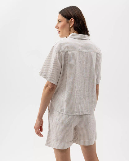 HOLEBROOK | Chemise "LYDIA" Blanc/beige