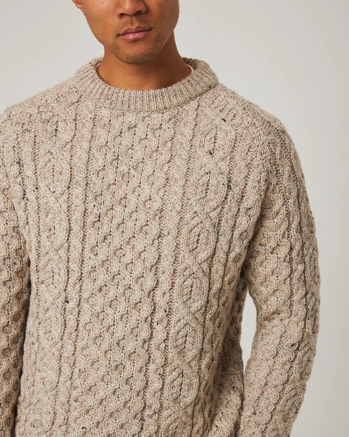 Peregrine | Pull ''Hudson Aran'' en laine britannique - Skiddaw