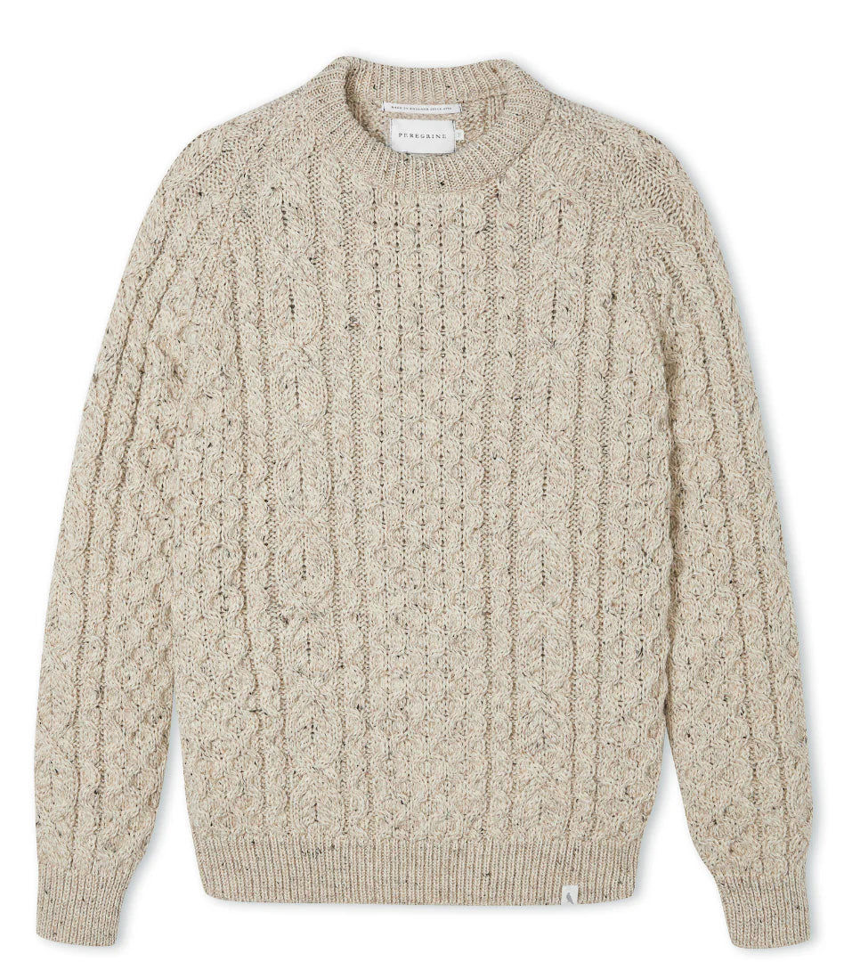 Peregrine | Pull ''Hudson Aran'' en laine britannique - Skiddaw