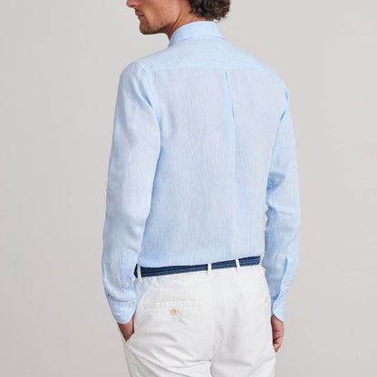 Emanuel Berg | Chemise en lin ''Havard'' - Bleu clair