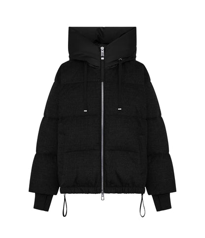 DUNO | Doudoune en laine ''Heka Prato'' - Noir