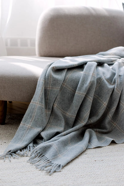 Linen Way | Couverture Stowe Alpaca - Gris