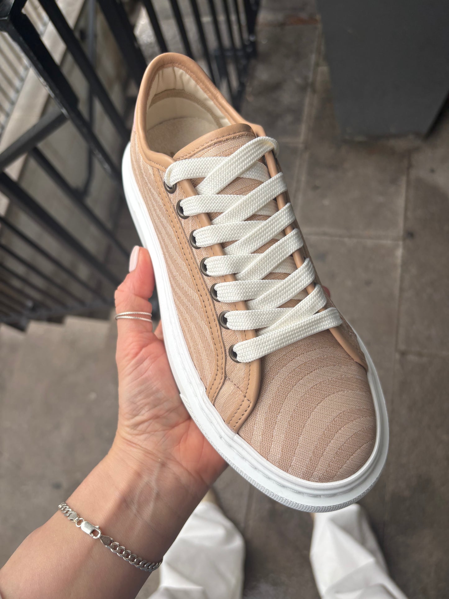 Paul Smith | Baskets 'Guppy' | Blanc- beige