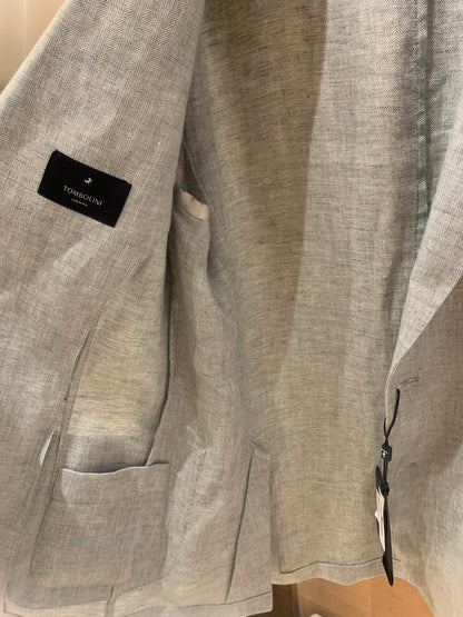 Tombolini | Veste en lin ''Zero Gravity'' - Vert sauge