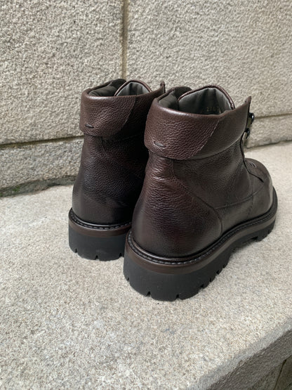 Fabiano Ricci | Bottes militaires en cuir texturé - Marron