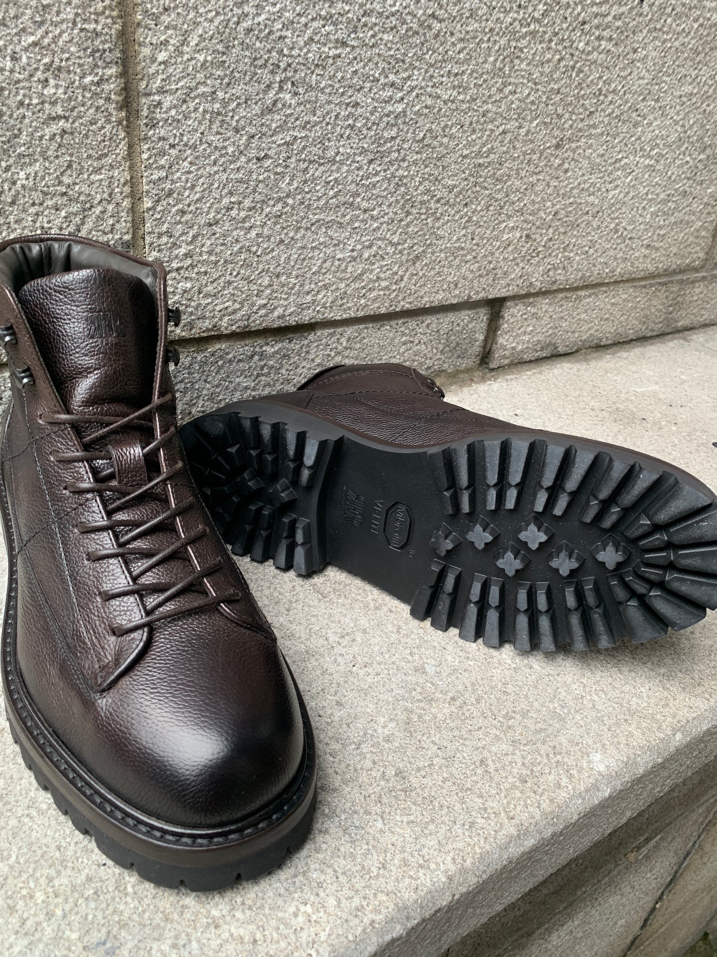 Fabiano Ricci | Bottes militaires en cuir texturé - Marron