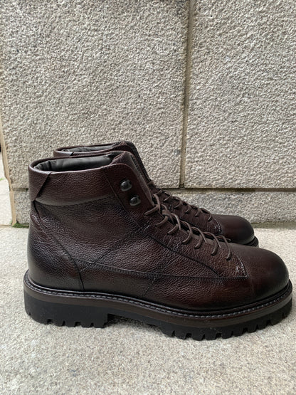 Fabiano Ricci | Bottes militaires en cuir texturé - Marron