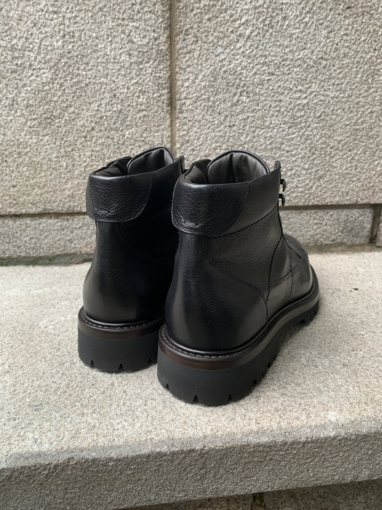 Fabiano Ricci | Bottes militaires en cuir texturé - Noir