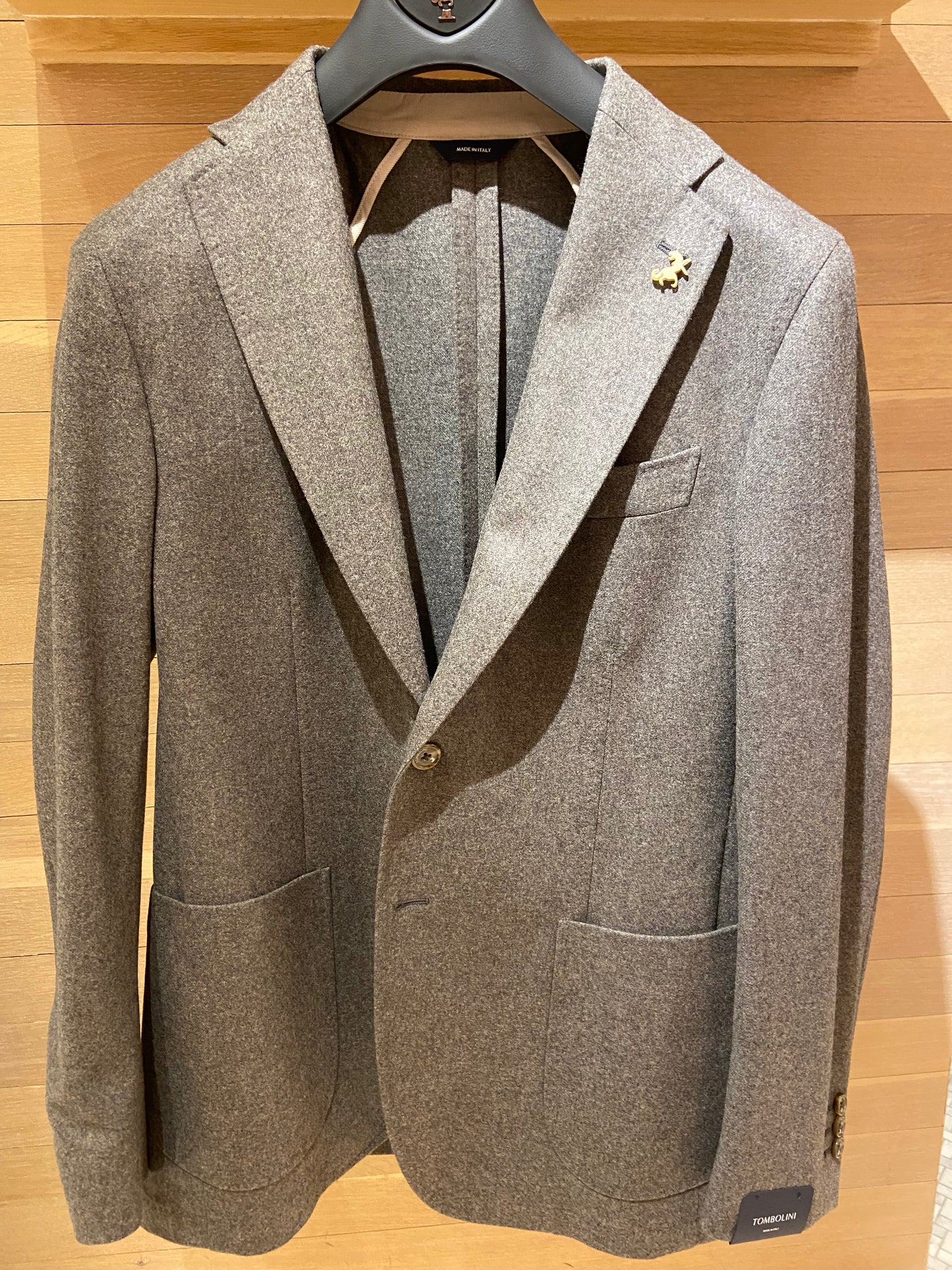 Tombolini | Veston en flannel - Taupe