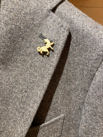 Tombolini | Veston en flannel - Taupe