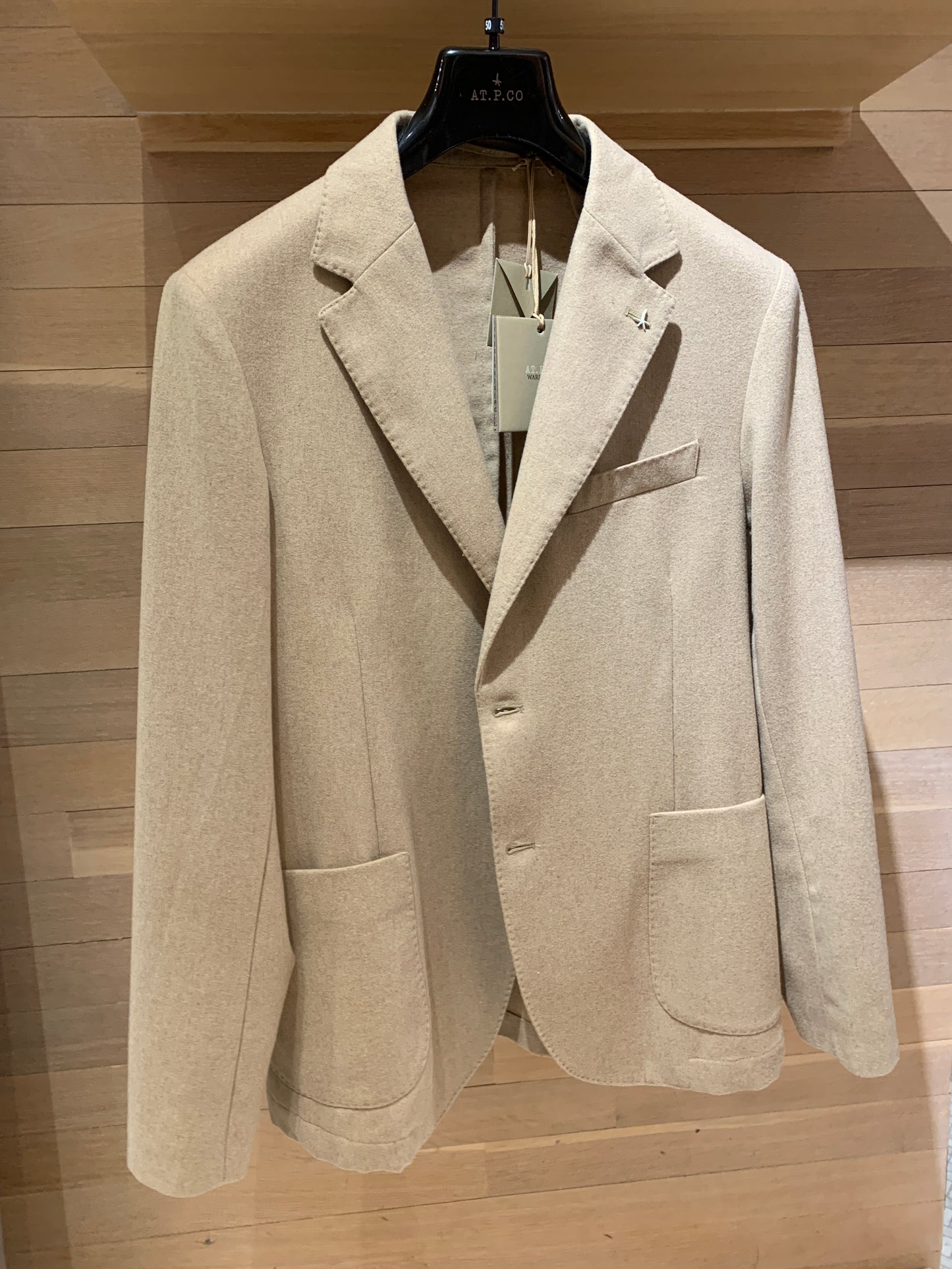 AT.P.CO | Le Blazer ''ALAN'' en flanelle - Beige