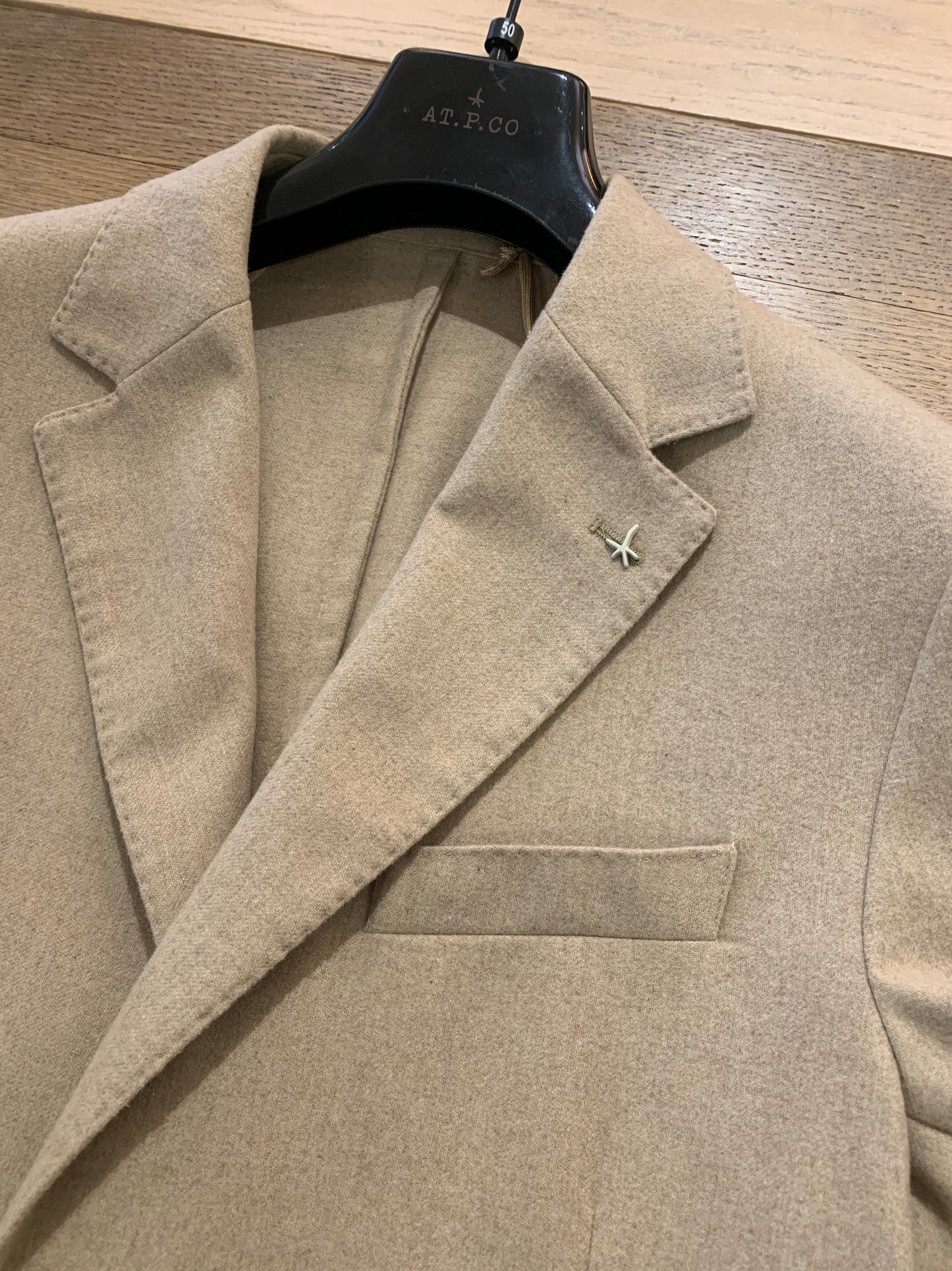 AT.P.CO | Le Blazer ''ALAN'' en flanelle - Beige