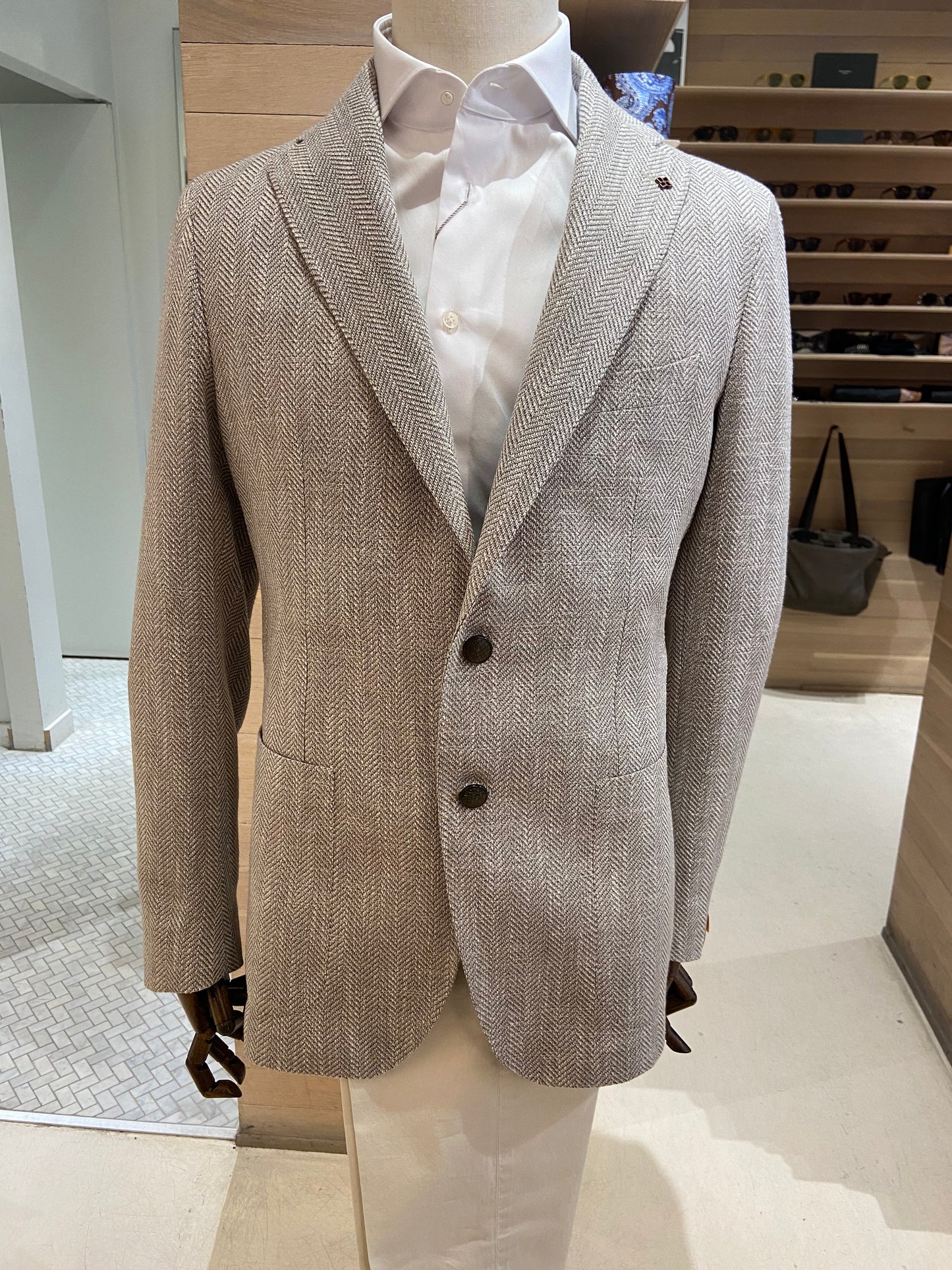 Tagliatore | vestes- Chevrons Taupe