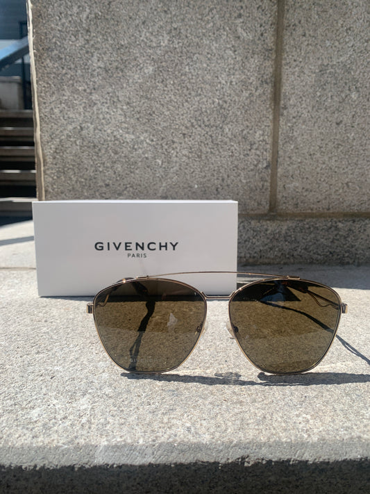 Givenchy  | Lunettes de soleil aviateur 7049/S - Monture dorée/ Verres bruns