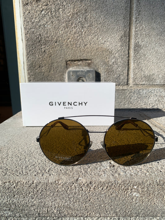 Givenchy  | Lunettes de soleil aviateur 7048/S - Monture argent/ Verres bruns