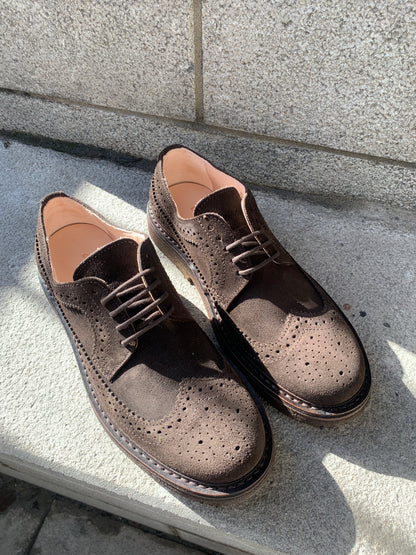 Astorflex | Les chaussures derby en daim ''Rondiflex'' - Marron foncé