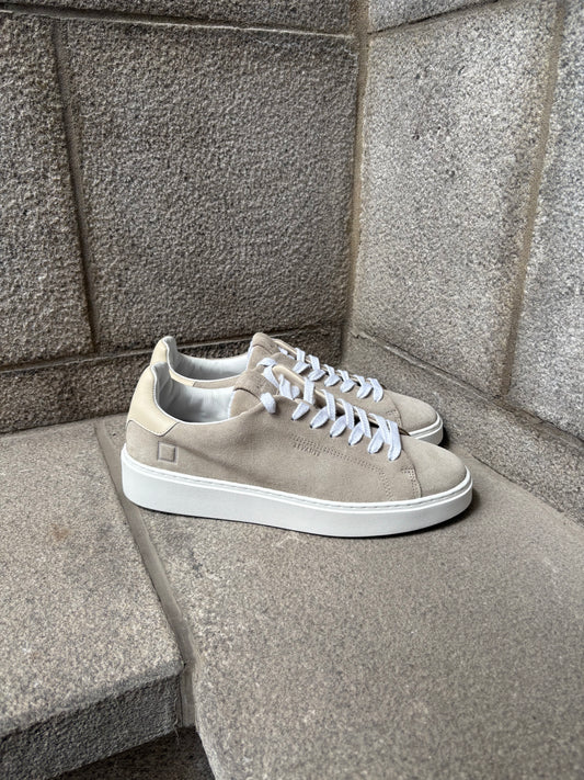 D.A.T.E. | Baskets en daim "LEVANTE SUEDE" - Beige