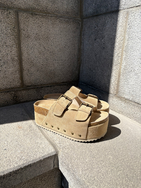 "INTENTIONALLY | Sandale à platforme "COOPER-2" - Taupe