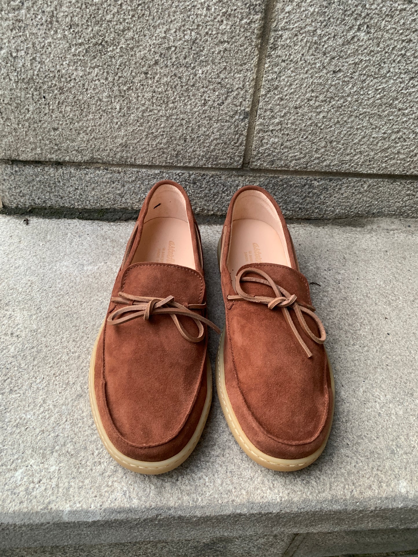 Astorflex | Mocassins ''Rivaflex'' en daim - brûlé