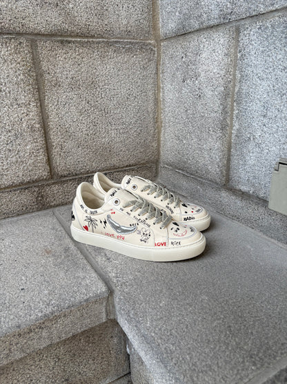 Zadig & Voltaire | Baskets "FLY ON LOVE" - Argent