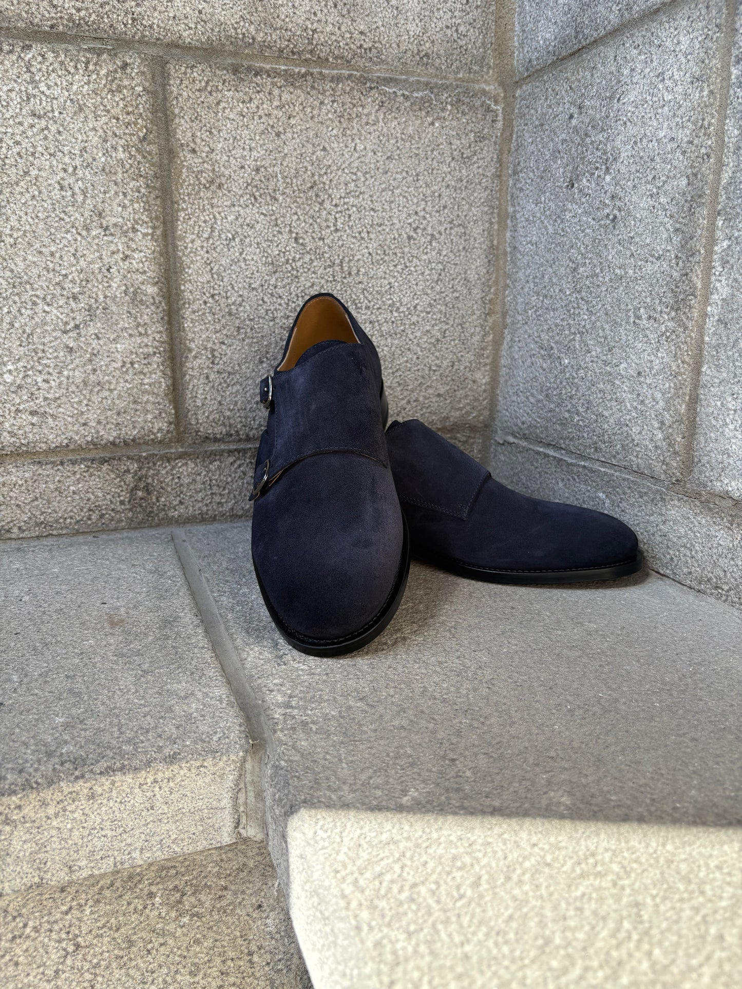 Fabiano Ricci | Mocassins à boucle "MONK" - Marine