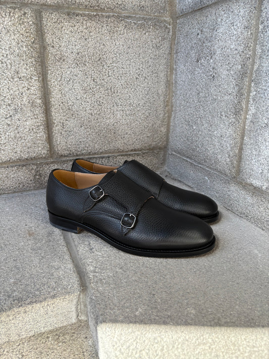 Fabiano Ricci | Mocassins à boucle "MONK" - Noir
