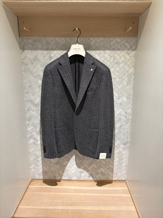 L.B.M. 1911 | Veston à chevrons - Gris/Noir
