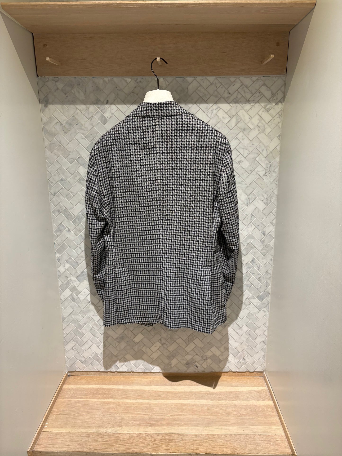 L.B.M. 1911 | Veston à motif pied-de-poule- Gris/Noir
