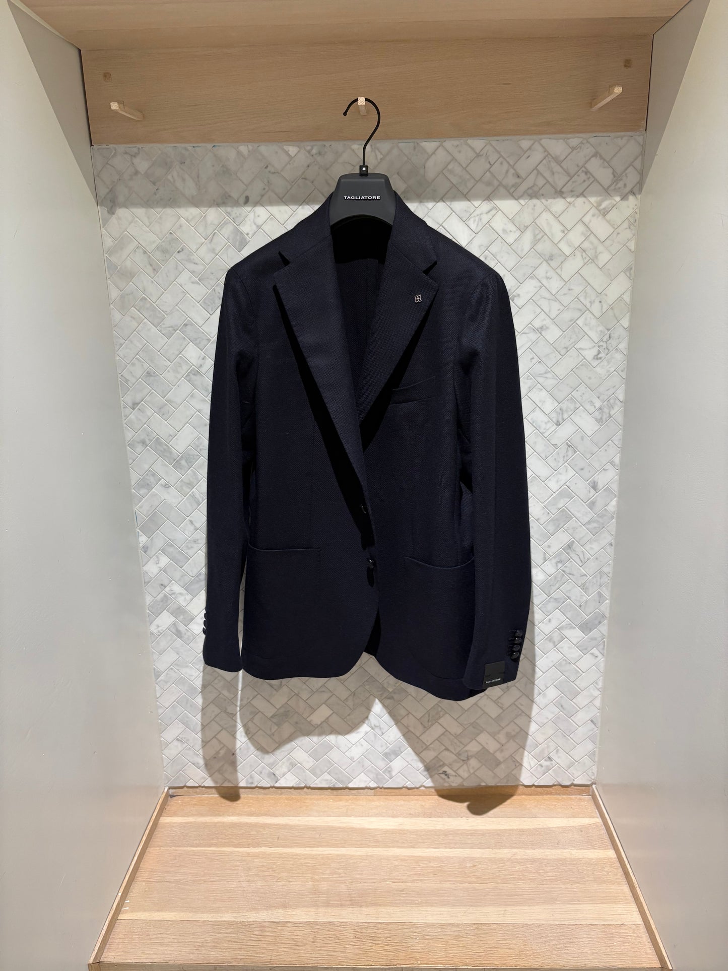 Tagliatore | Veston en tissu hopack - Marine