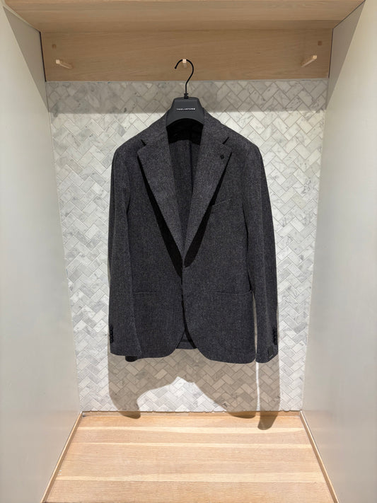 Tagliatore | Veston à chevrons - Charbon