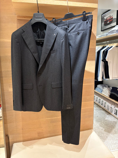 Tagliatore | Costume en flanelle - Charbon