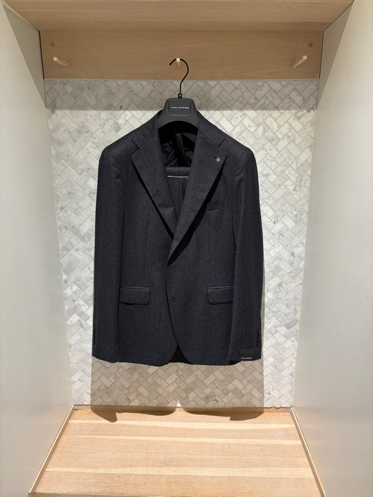 Tagliatore | Costume en flanelle - Charbon