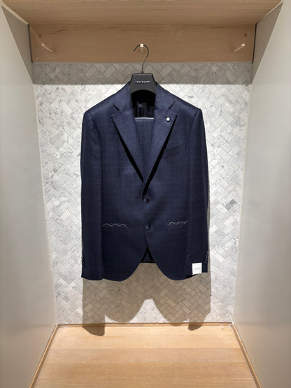 Luigi Bianchi | Costume en flanelle - Marine