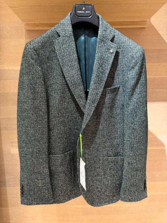 Manuel Ritz | Veston En Tweed - Vert et Maron