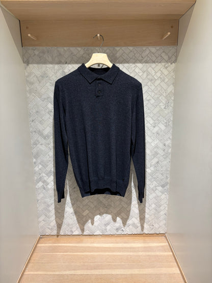 SAND Copenhagen | Polo en laine mélangée - Marine