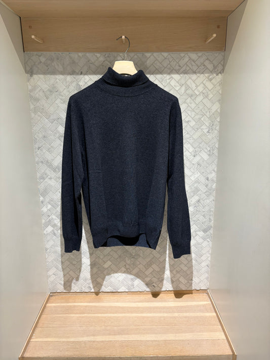 SAND Copenhagen | Col roulé en laine mélangée - Marine