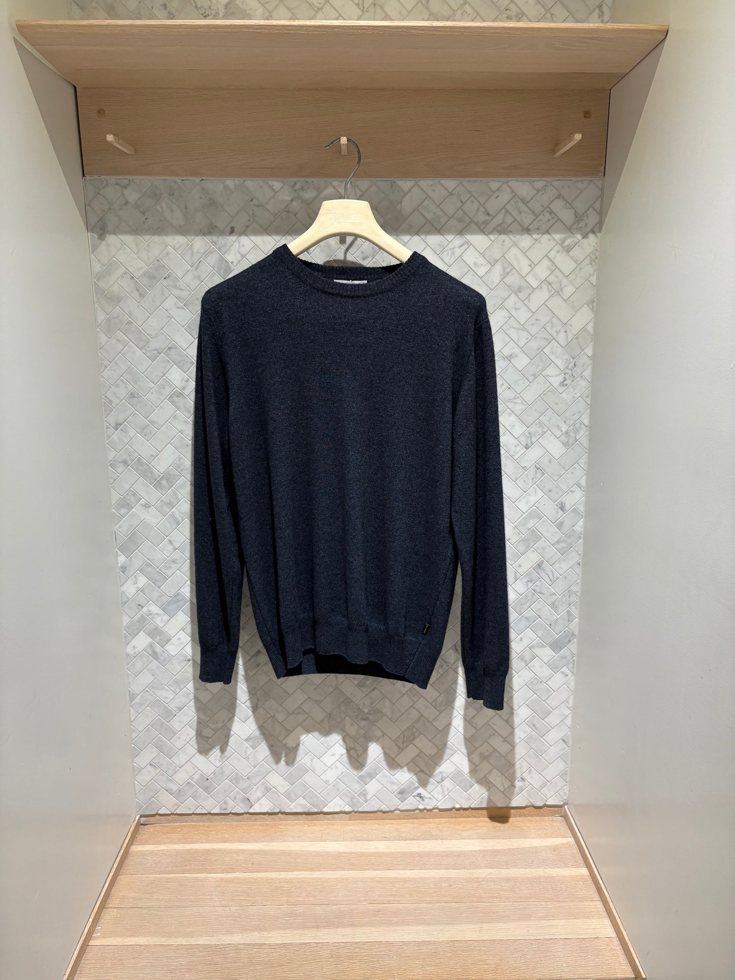 SAND Copenhagen | Pull en laine mélangée - Marine
