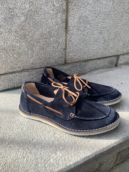 Astorflex | Chaussures bateau en daim ''Dockflex'' - Marine