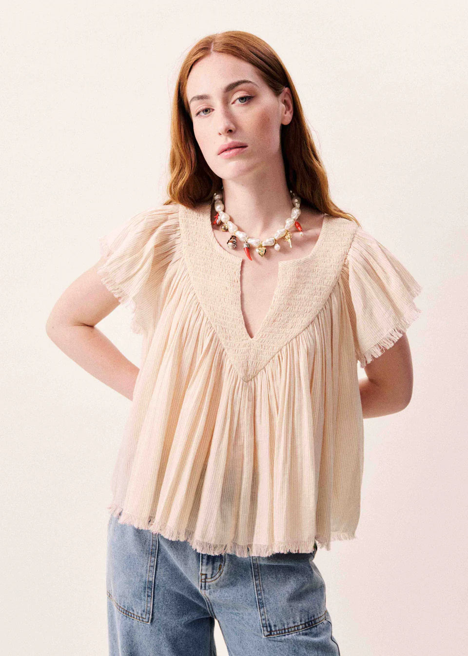 FRNCH | Chemise ''Novaelle'' -  Rouge