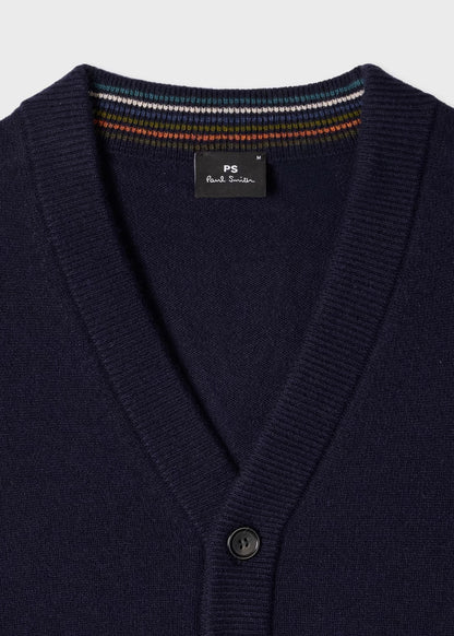 Paul Smith | Cardigan en laine mérinos - Bleu Marine