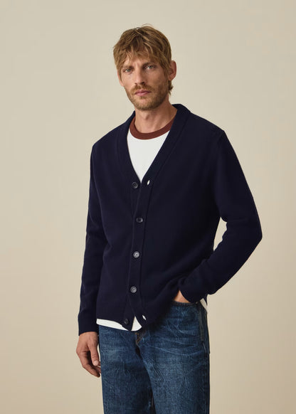 Paul Smith | Cardigan en laine mérinos - Bleu Marine