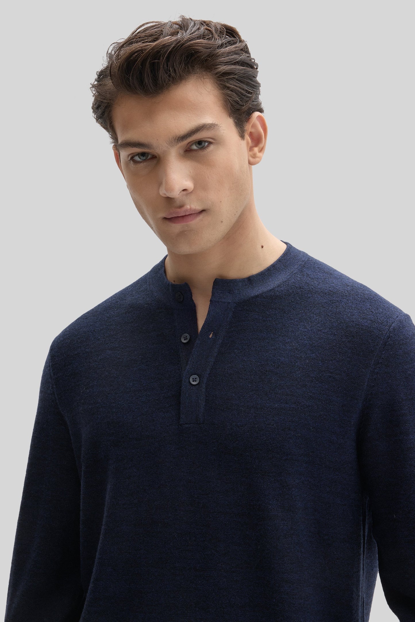Robert Barakett | Pull Henley "Aranda" - Bleu Marine
