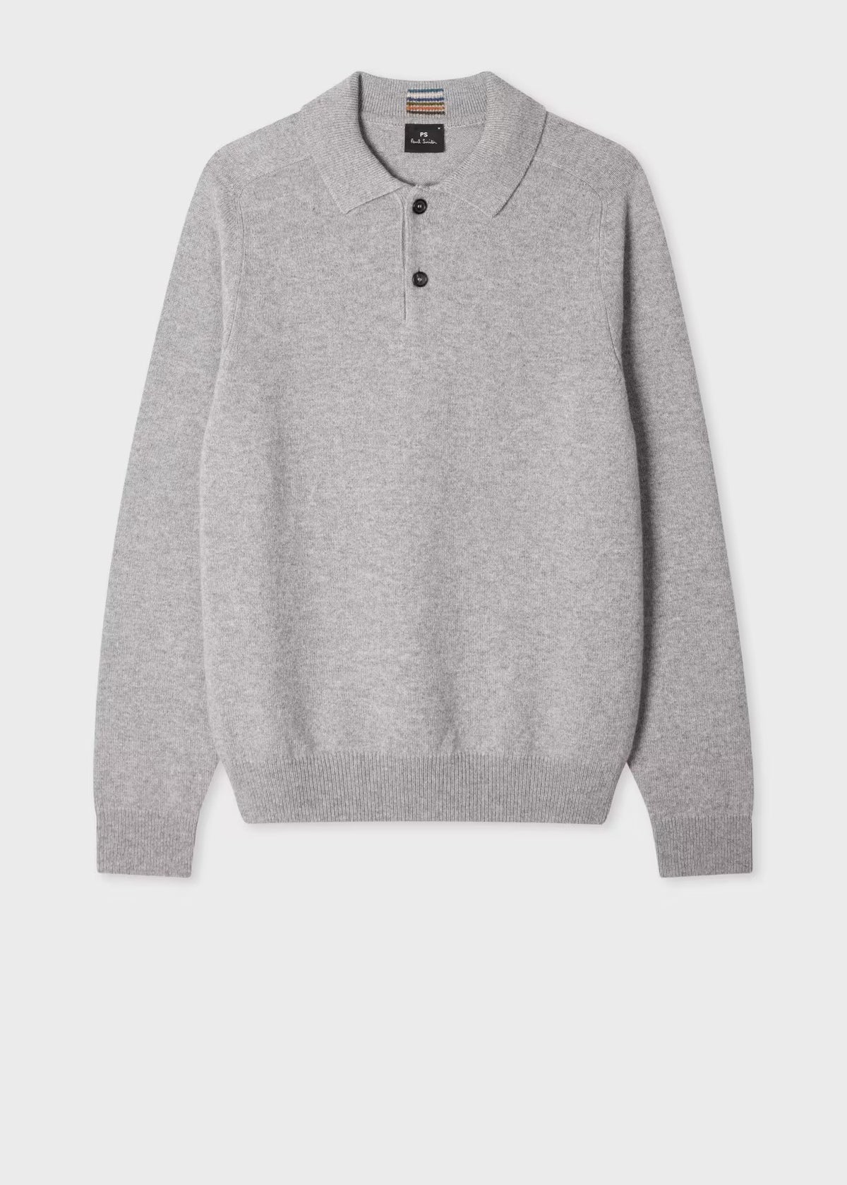 Paul Smith | Polo à manches longues en laine mérinos - Gris